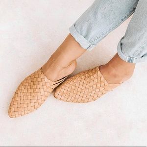 Liberté Prague Woven Leather Slides